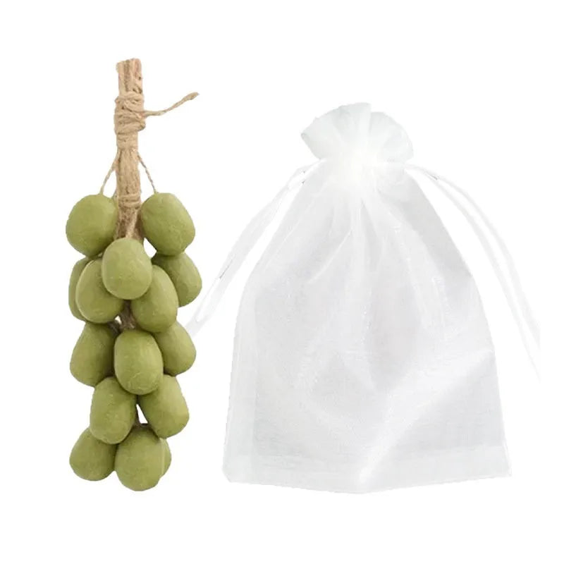 Handmade grape soap bars in four grape variants with 120g weight and multiple packaging options
