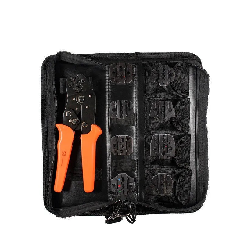 SN-48B portable terminal crimping pliers combination set with four tool pairs and wire crimper