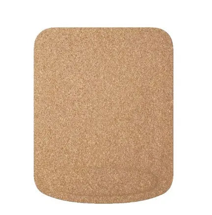 Acorn Natural Cork Wrist Mouse Pad in carbonised finish with visible wrist support, 210x265mm