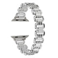 Alloy metal bracelet for Apple Watch in silver, black, gold, rose gold, and Starlight colours