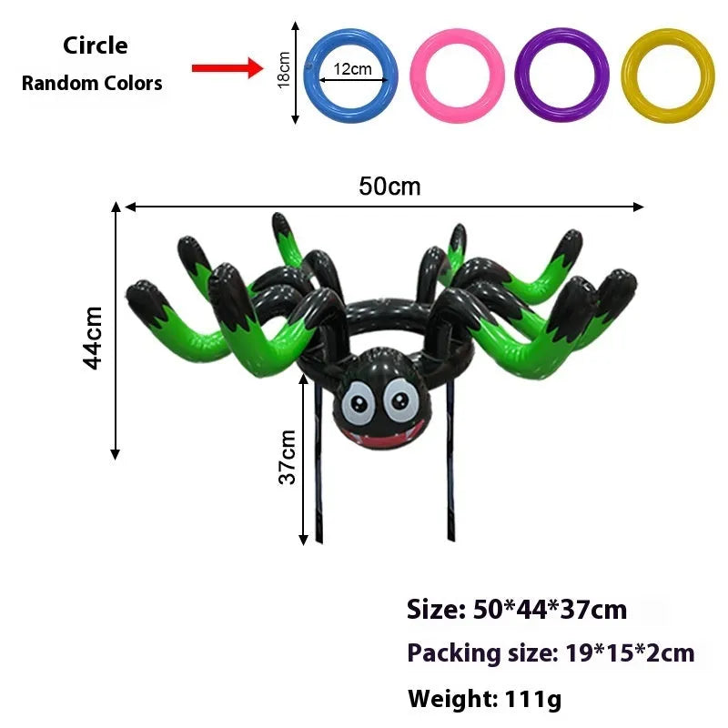 Ghost festival inflatable octopus ferrule throwing toy in multiple colour options for teenagers