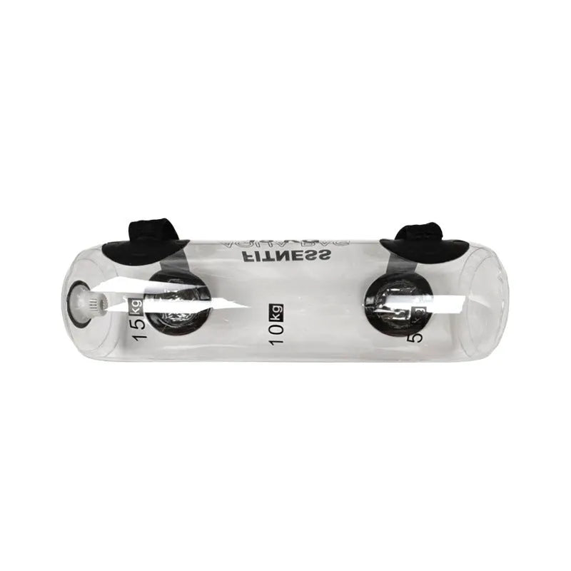 Transparent PVC water-filled weight lifting bag for adjustable strength training