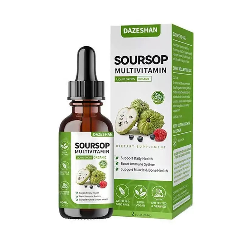 60ml bottle of natural mint-flavoured liquid chlorophyll drops with dropper for adult intestinal care