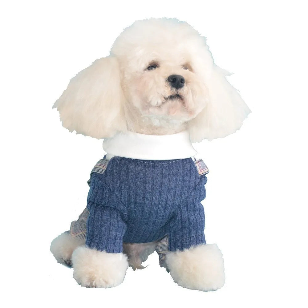 Cotton dog shirt suit in dark blue and orange colours available in S M L XL 2XL sizes