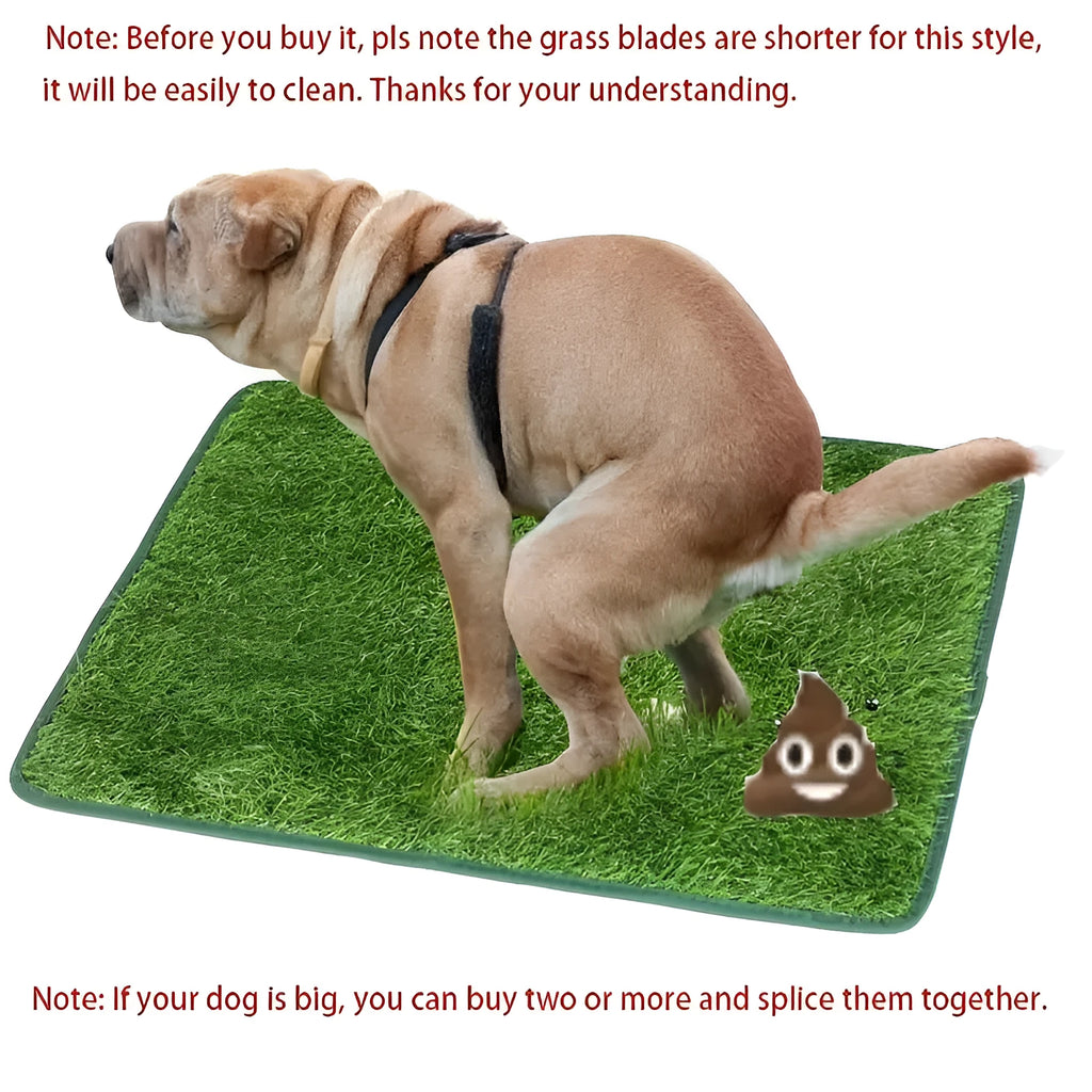 Washable artificial grass dog toilet training mat in three sizes for indoor use