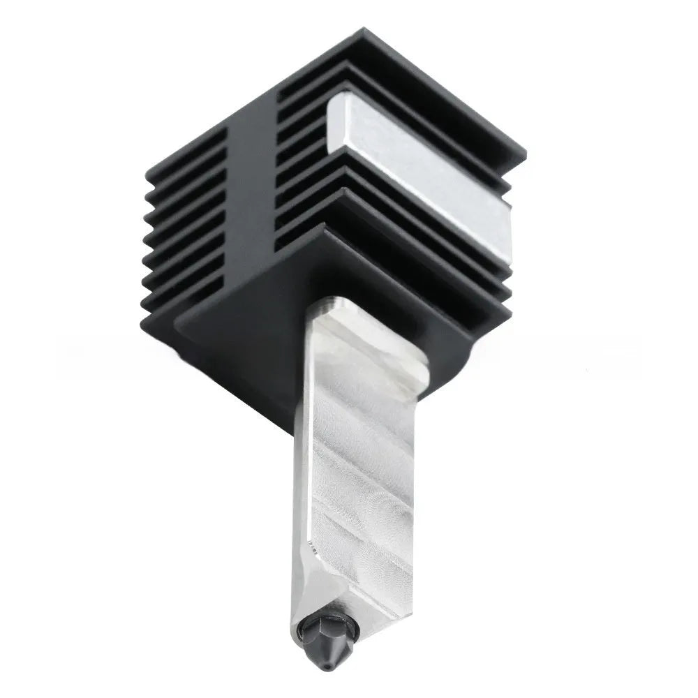 Bambu Lab A1 Mini hot end nozzle assembly set with four hardened steel nozzles and black silicone sleeves