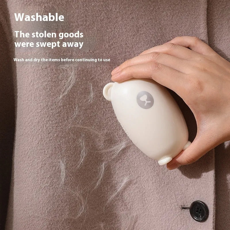 Washable lint remover roller in white pink green with ABS silicone shell for dust and hair removal