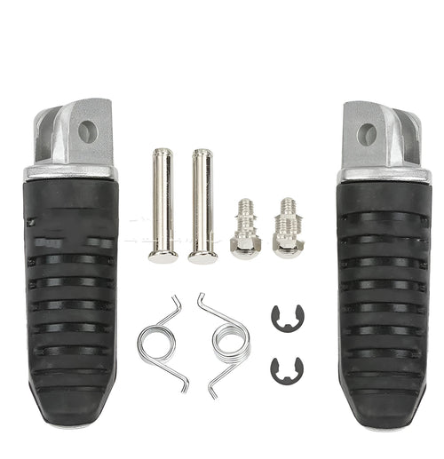 Black aluminium alloy motorcycle foot peg set for Suzuki GSX and V-Strom models