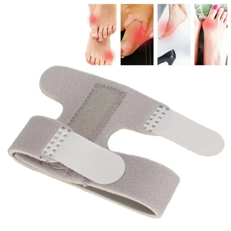 Black toe fracture fixed protective sleeve with steel bar and fabric construction for support