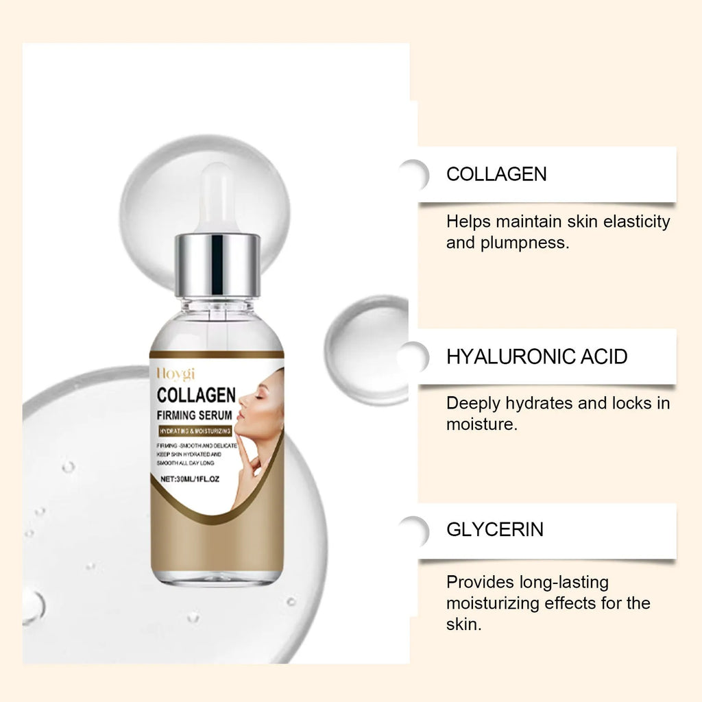 30ml collagen firming care solution tube with hyaluronic acid and glycerin formula