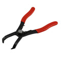 Red interior round nail removal pliers for automotive door panels with PVC handles