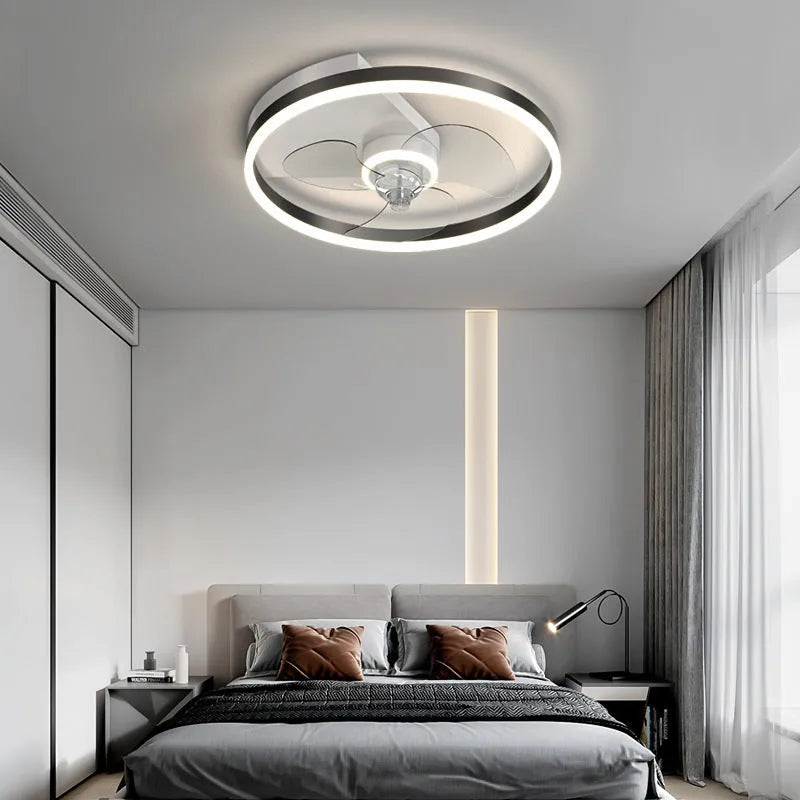 Simple modern Nordic-style white ceiling light with LED bulbs, designed for a child's bedroom.