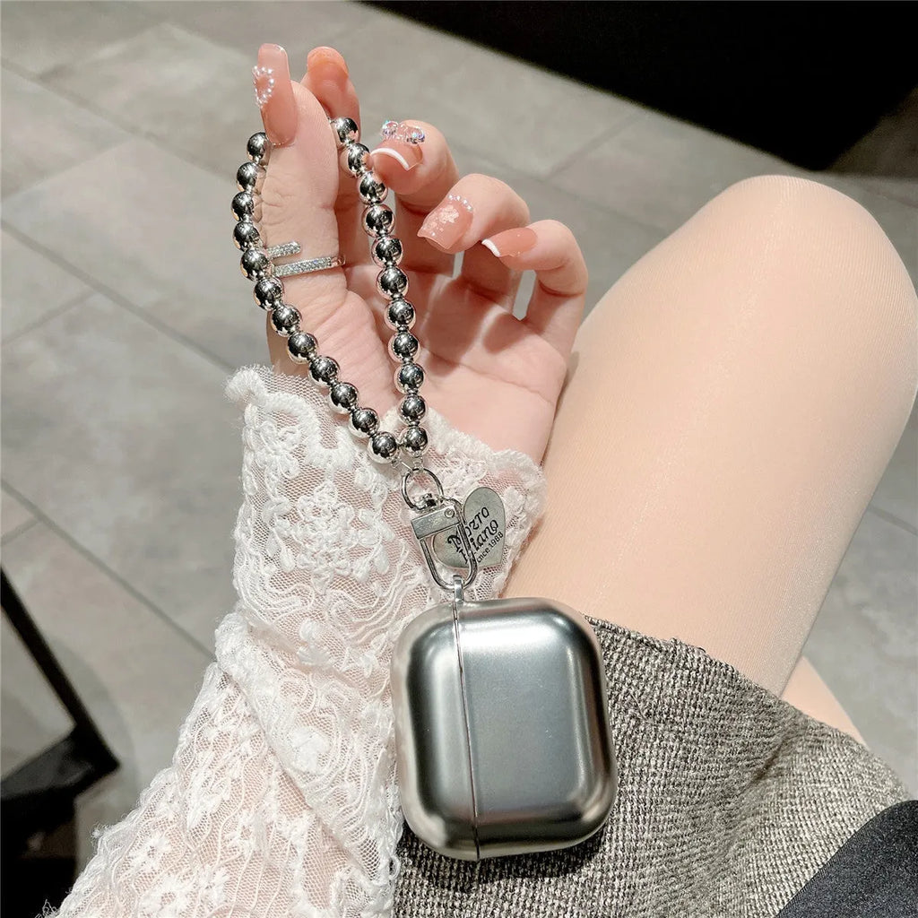 Matte plating colour TPU protective case for Apple AirPods Bluetooth headset.
