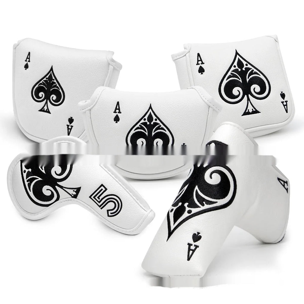 PU golf putter sleeve for club protection and organisation