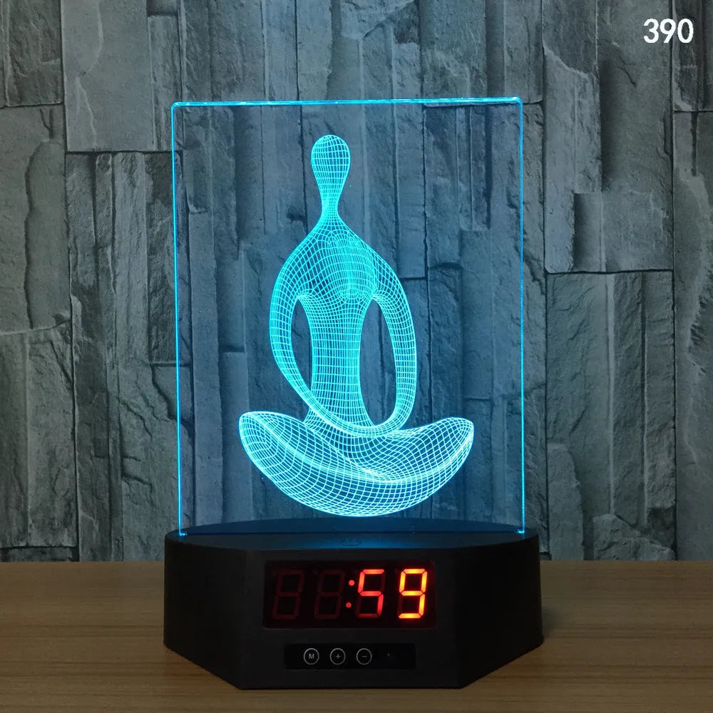 Glowing blue 3D dolphin-shaped LED night light on a table with remote control.