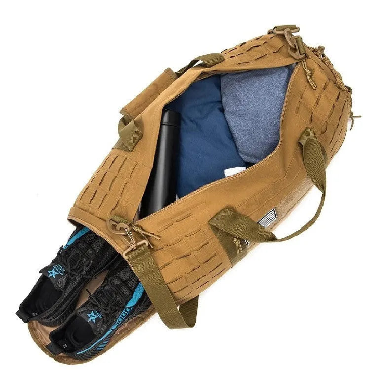 Men's sports fitness handbag with air pillow belt in Oxford cloth, 56x26x25cm dimensions