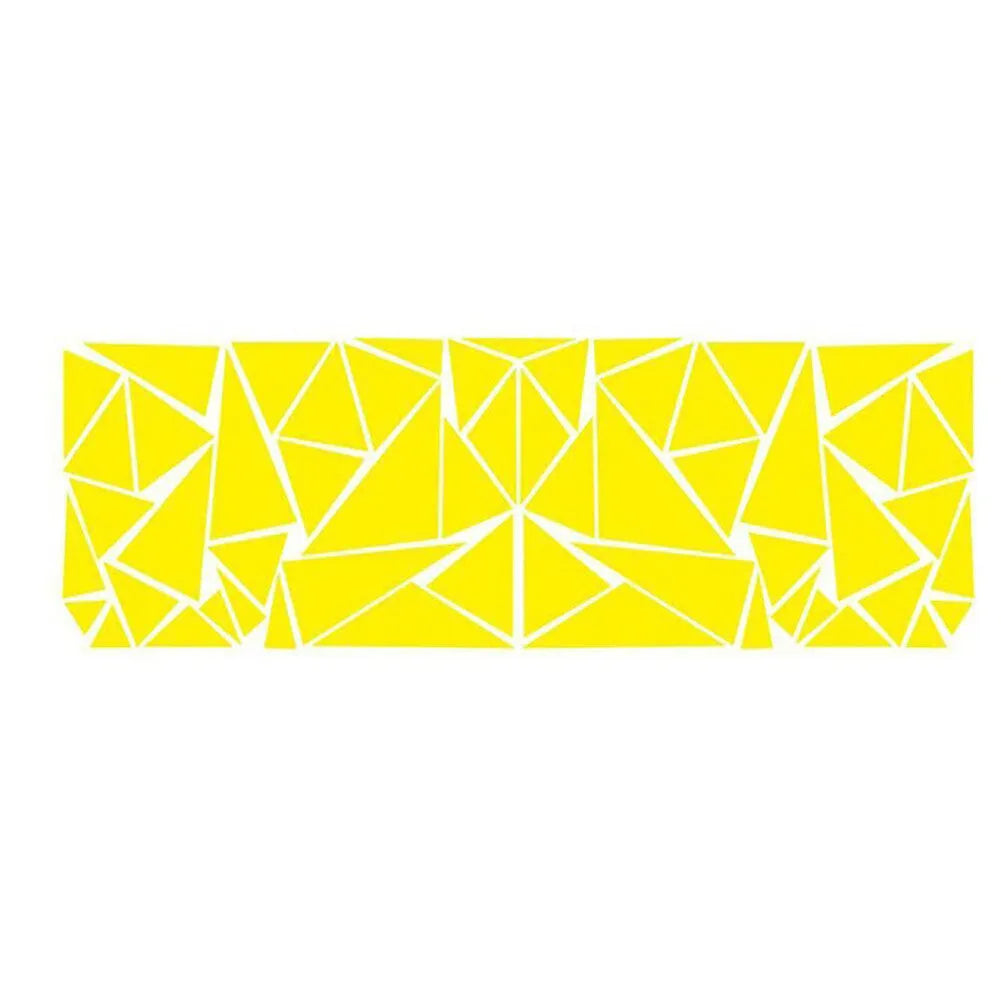 Large black geometric vinyl car sticker sheet for wheel arch decoration, measuring 200cm by 60cm.