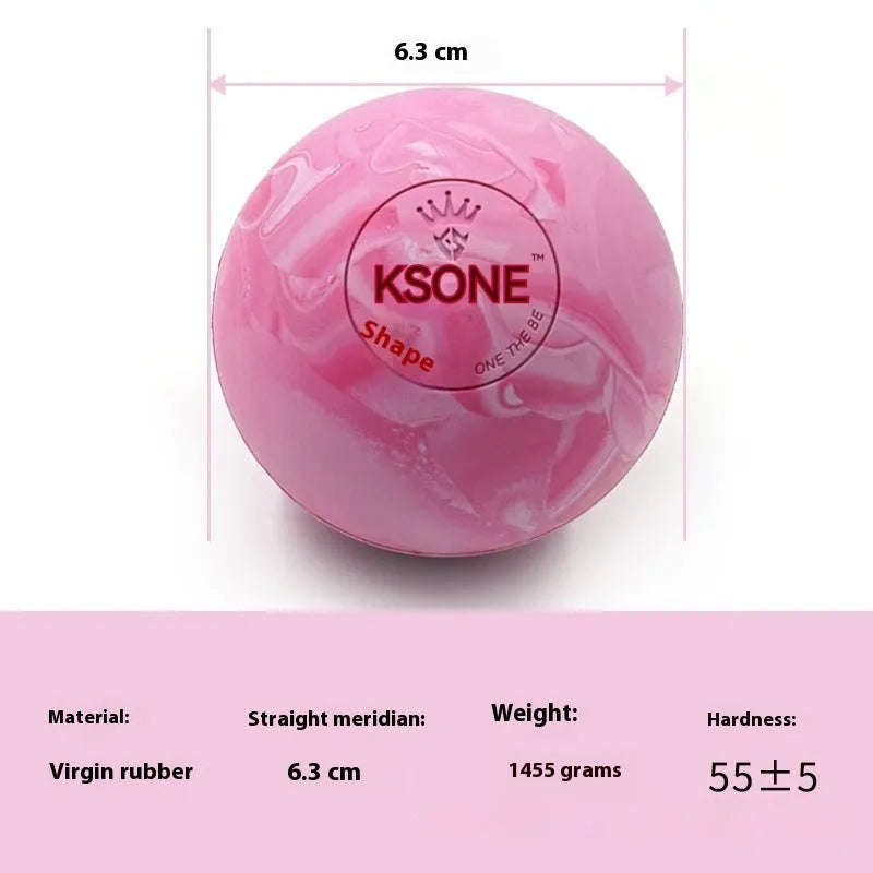 Solid camouflage rubber yoga massage ball for sports recovery in green