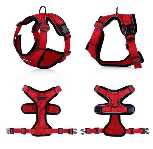 Escape proof reflective cat vest harness with car seat belt adapter for kittens