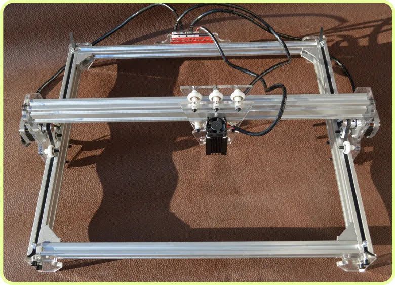 Miniature laser engraving machine with 400x300mm metal bottom plate for desktop marking work