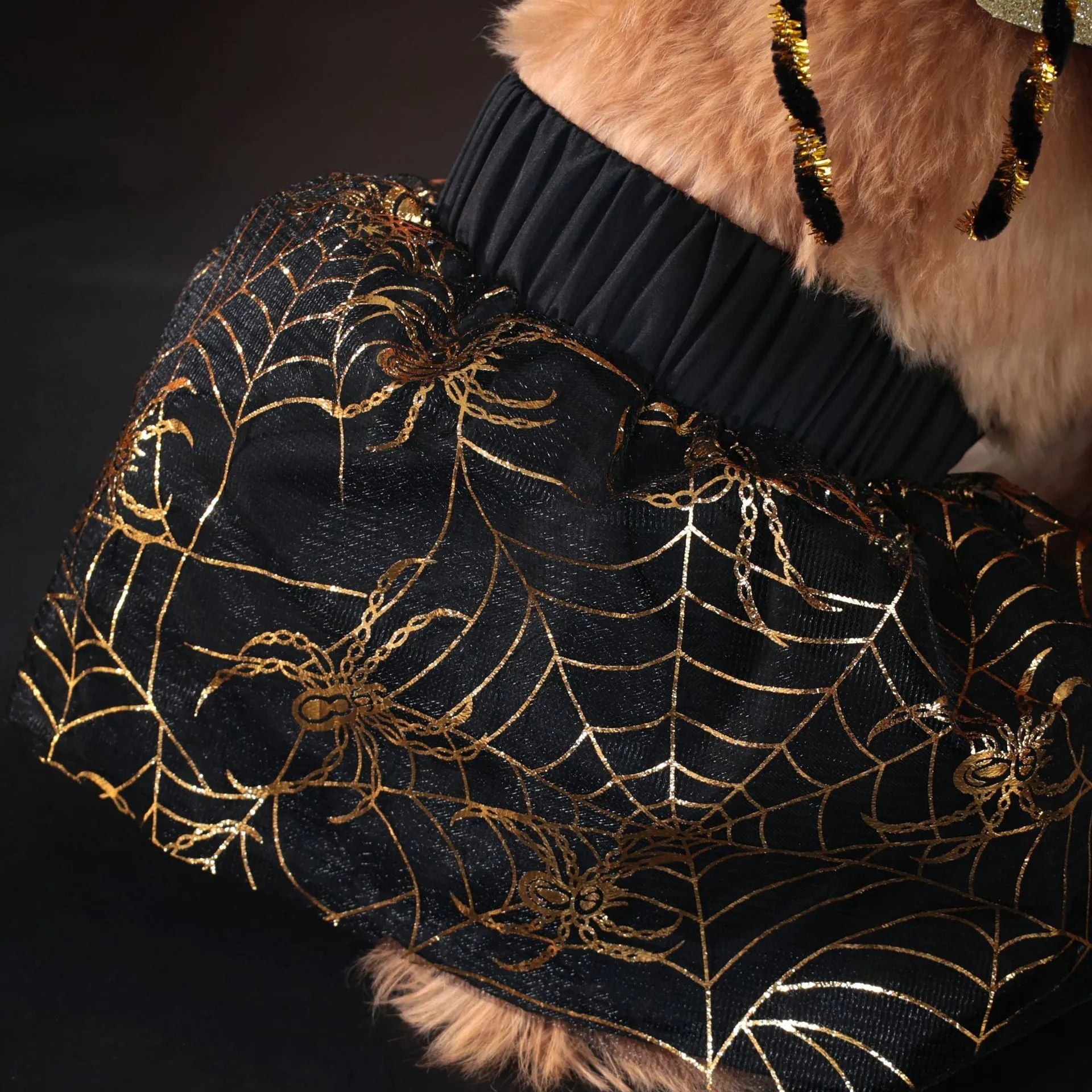Polyester dog costume suit for Halloween and parties in suit colour, available sizes S M L XL