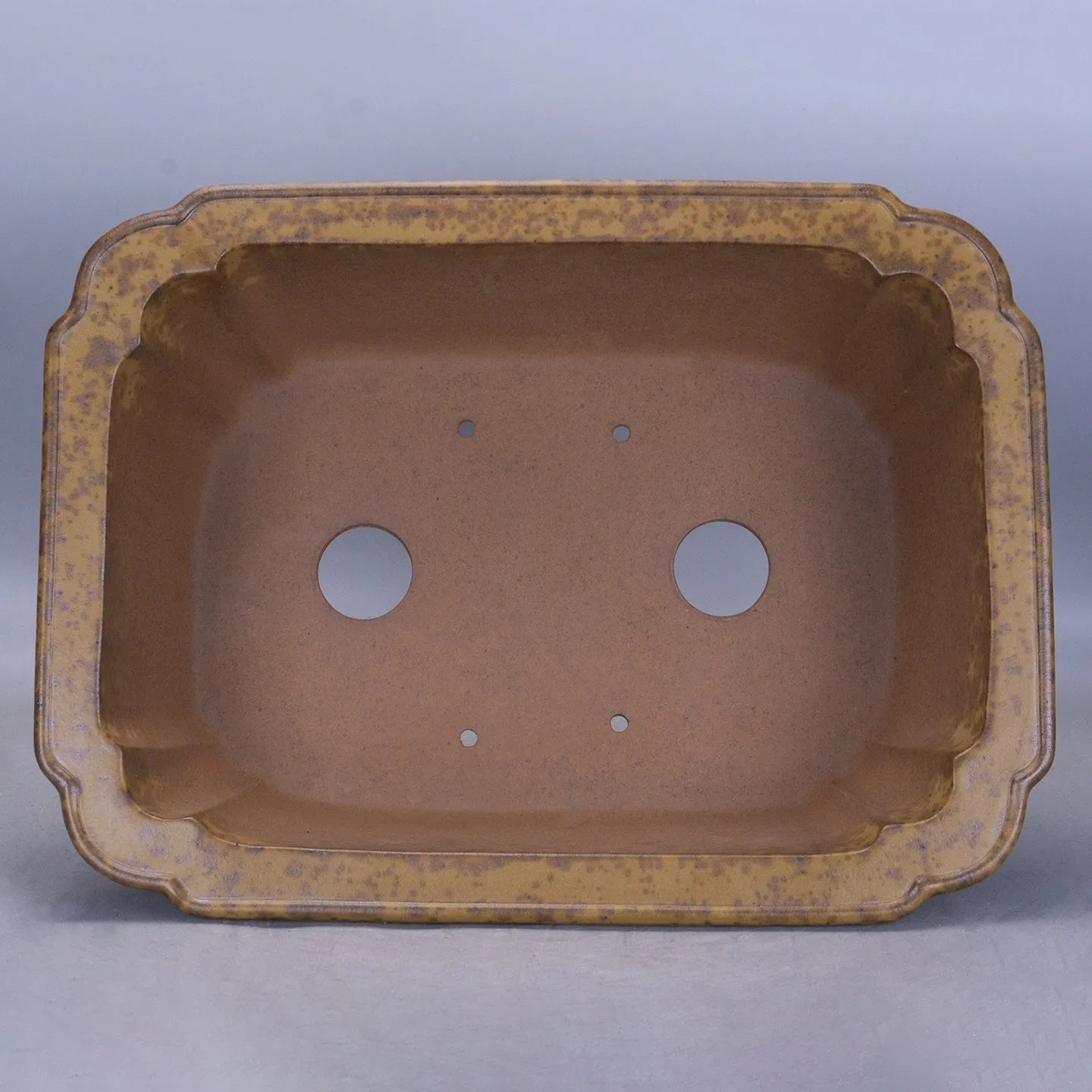 Purple sand rectangular flowerpot with hand-changed angles in two size options