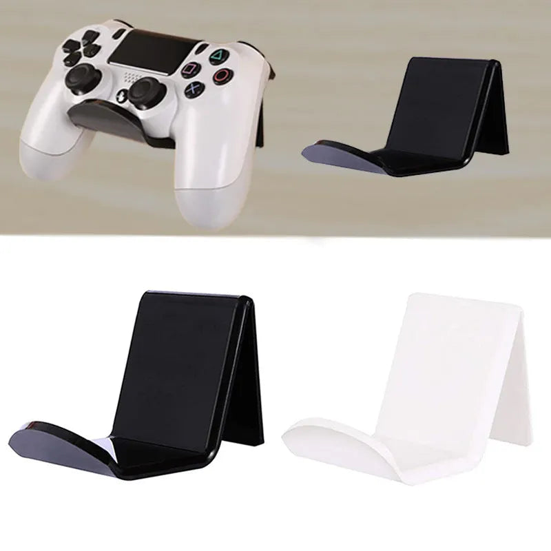 Universal game controller mounting bracket in black colour for wall or door installation