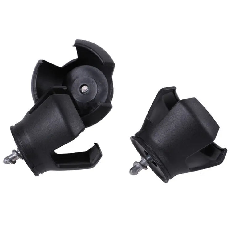 Black golf ball picker tool with clip and storage seat weighing 60g