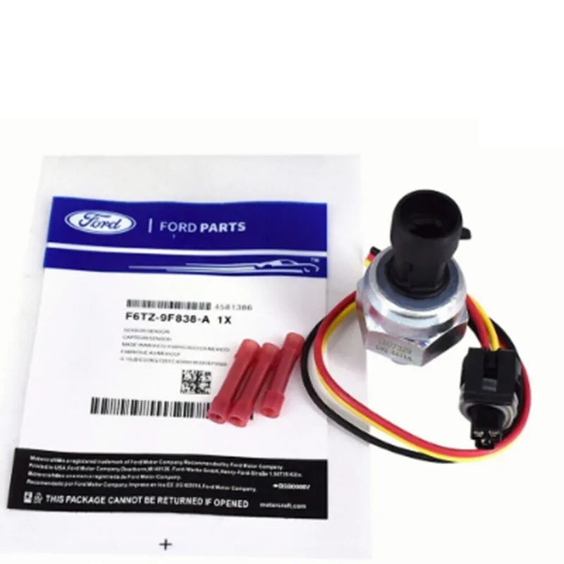 Ford F4 F6 diesel fuel rail pressure sensor F6TZ-9F838-A with connecting line