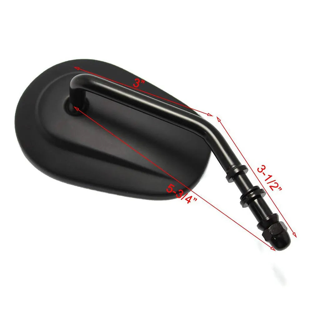 Black aluminium alloy motorcycle rearview mirror 27x12x8.5 cm for Harley-Davidson XL