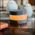 Compact volcanic rock USB night lamp with touch controls and essential oil diffuser