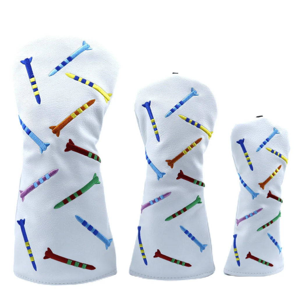 Golf wooden pole sets in three sizes with black and white colour options