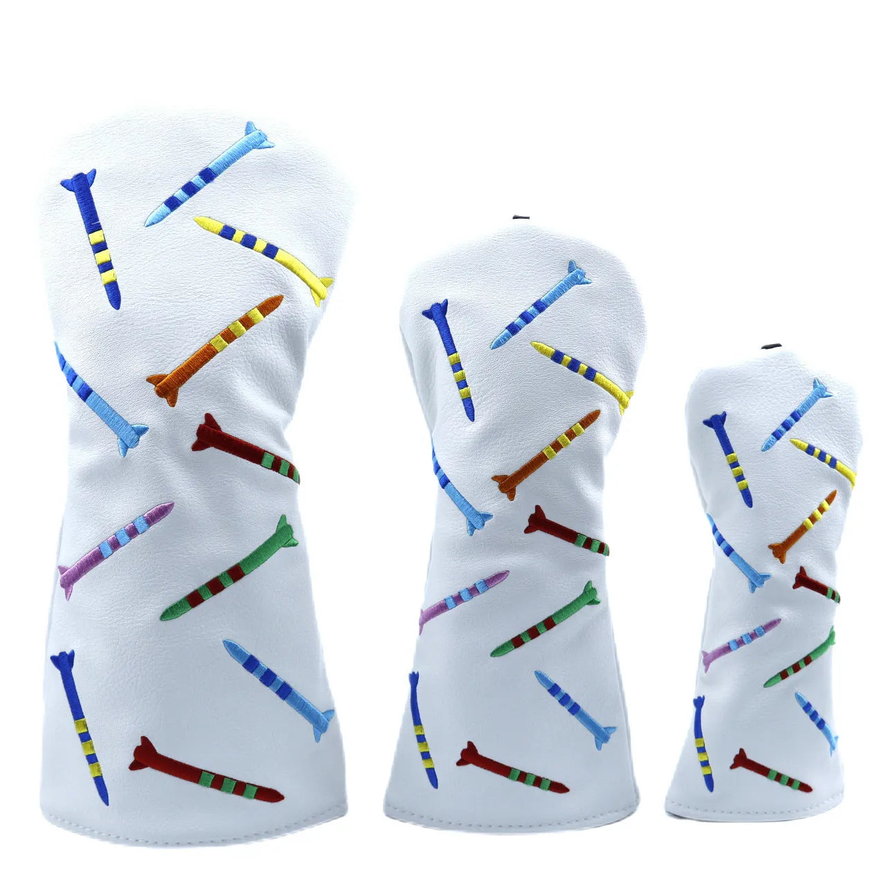 Golf wooden pole sets in three sizes with black and white colour options