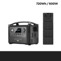RIVER Pro 720Wh portable power station with LCD screen and multiple output ports