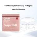 5 silicone anti-wrinkle facial stickers for forehead, eye areas and smile lines