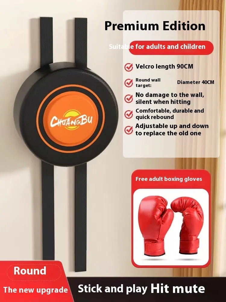 Wall mounted boxing target sandbag in PU material for home training
