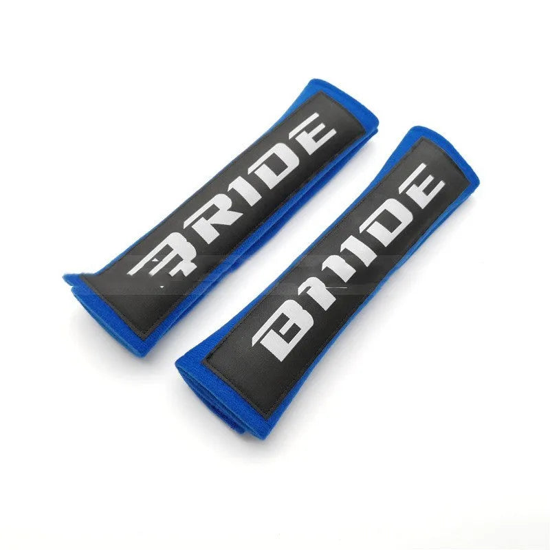 Car shoulder strap protection pads in cotton sponge material showing three colour options