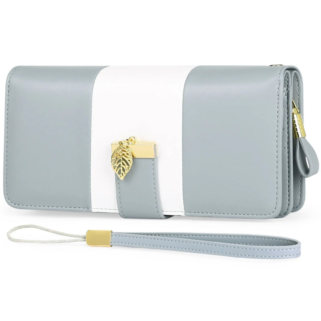 Anti-theft clutch bag in PU leather with lock, compact 19.5cm design in multiple colours