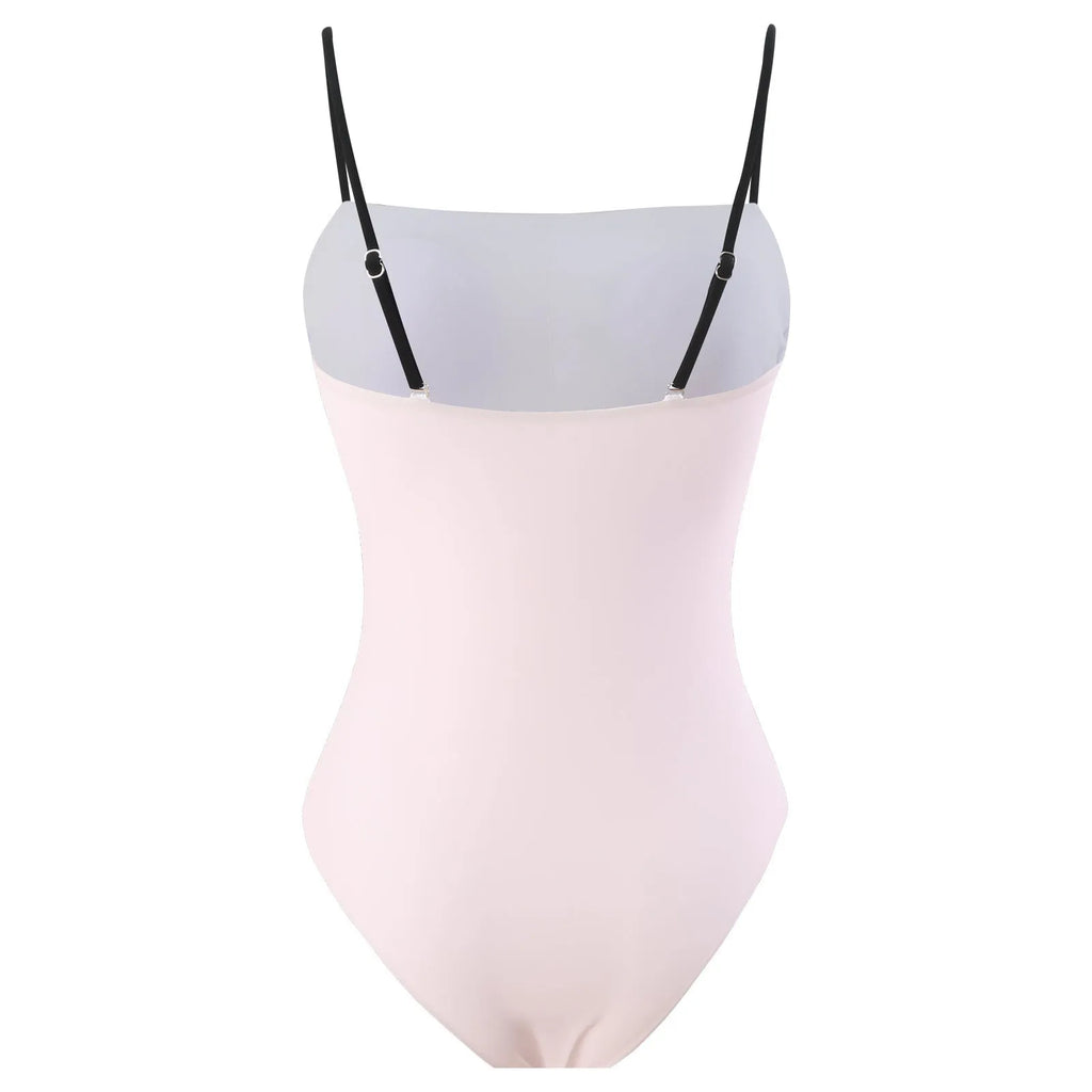 Women's patterned polyester bikini and tulle skirt two-piece swimsuit set