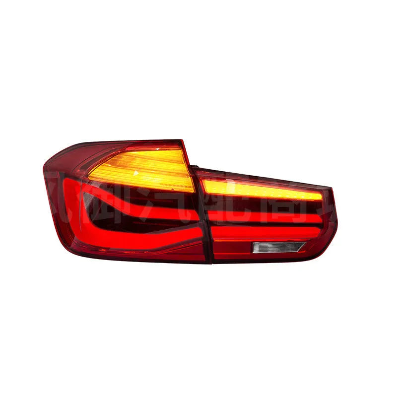 BMW 3 Series modified streamer LED tail light assembly in red or smoked black, showing 56cm width.