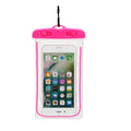 Waterproof luminous phone case in multiple colours for outdoor sports and water activities