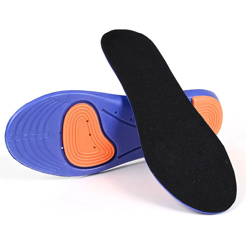 Shock-absorbing breathable EVA insole with holes for men and women thin XD-679 style without interlayer