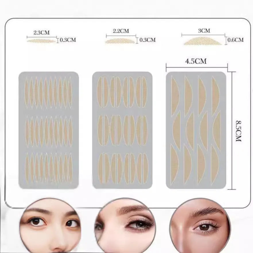 No glue eyelid stickers in three sizes L, M, S made from non-woven fabric for household use