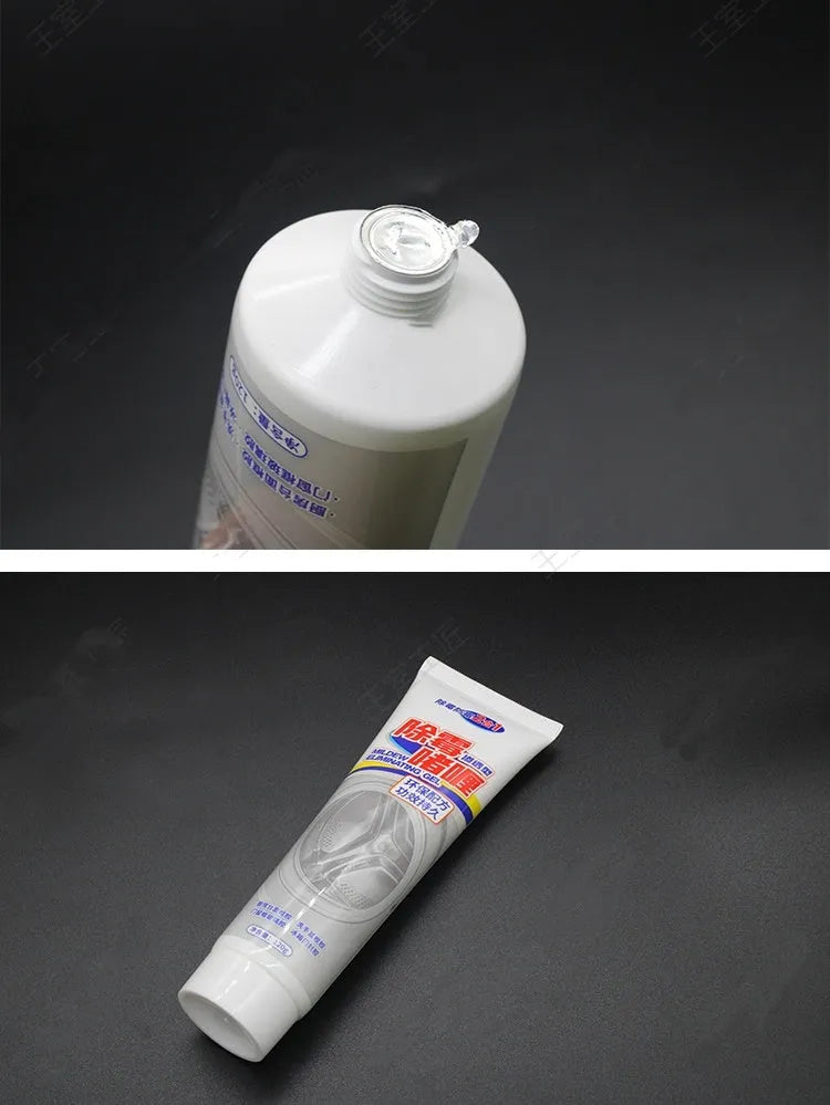 Household demildew gel cleaner for refrigerator and washing machine rubber gasket mould removal