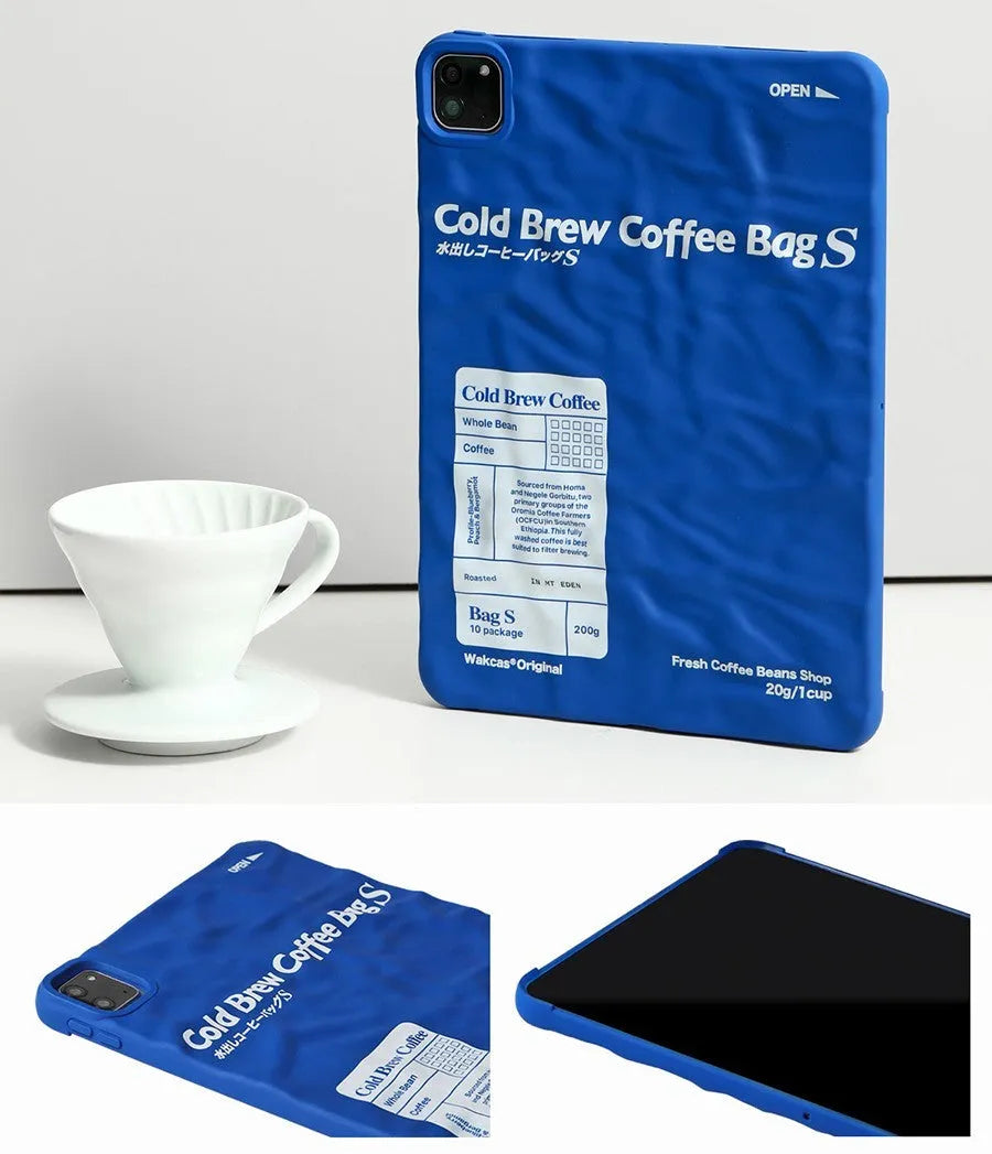 Flat soft blue TPU protective shell for iPad with multiple size options including 11 inch and 7.9 inch