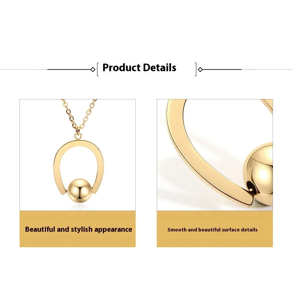 Gold or silver electroplated stainless steel geometric pendant necklace on a cross chain.