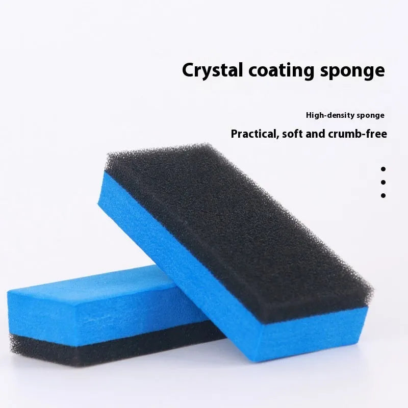 Car repair wax kit with A and B wax bottles and frosted sponge applicator for scratch removal and polishing