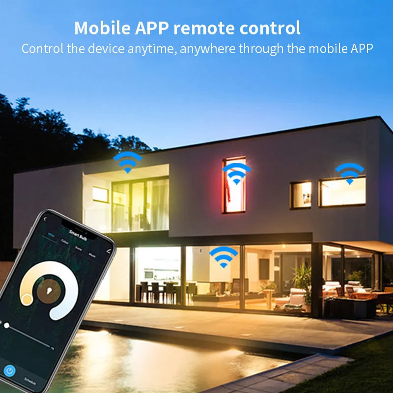 Small smart LED spotlight with GU10 base for voice-controlled RGBCCT lighting