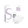 Four nano microneedle facial skincare patches with 0-type configuration containing ginger and mugwort root extracts