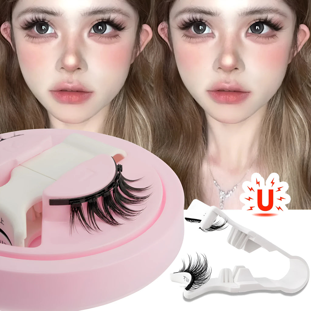 Set of five reusable waterproof false eyelashes in natural thick styles LZ03 LZ04 LZ05 LZ08 LZ14.